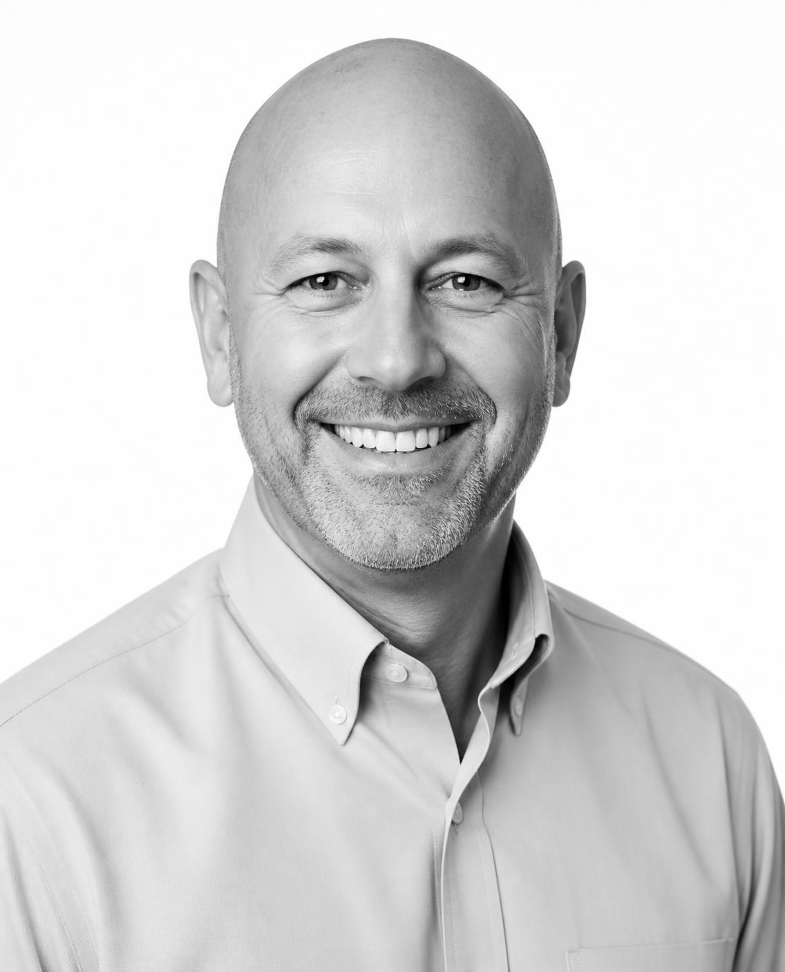 Agent portrait in black and white